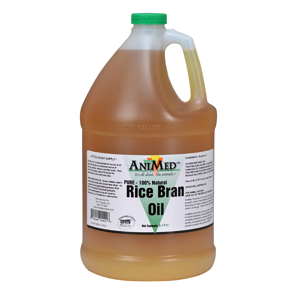 Pure Rice Bran Oil Horse Supplement