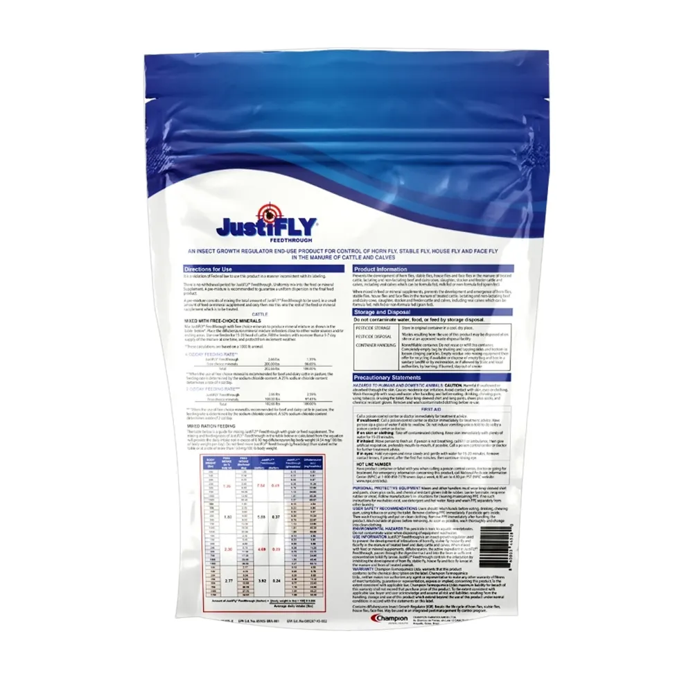 Salt-Based JustiFLY Feedthrough For Cattle - Image 2