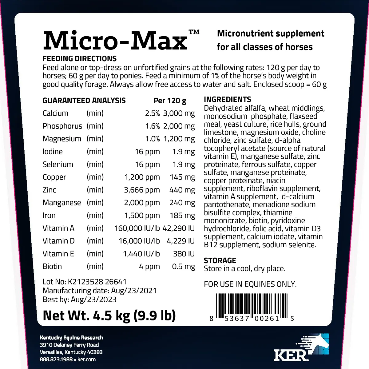 Micro-Max Vitamin & Mineral Horse Supplement - Image 2